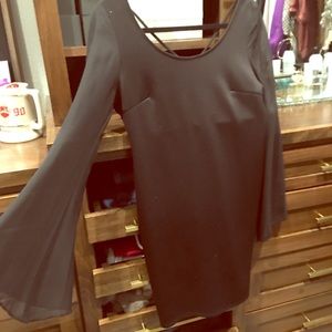 Black Boutique dress with bell sleeves